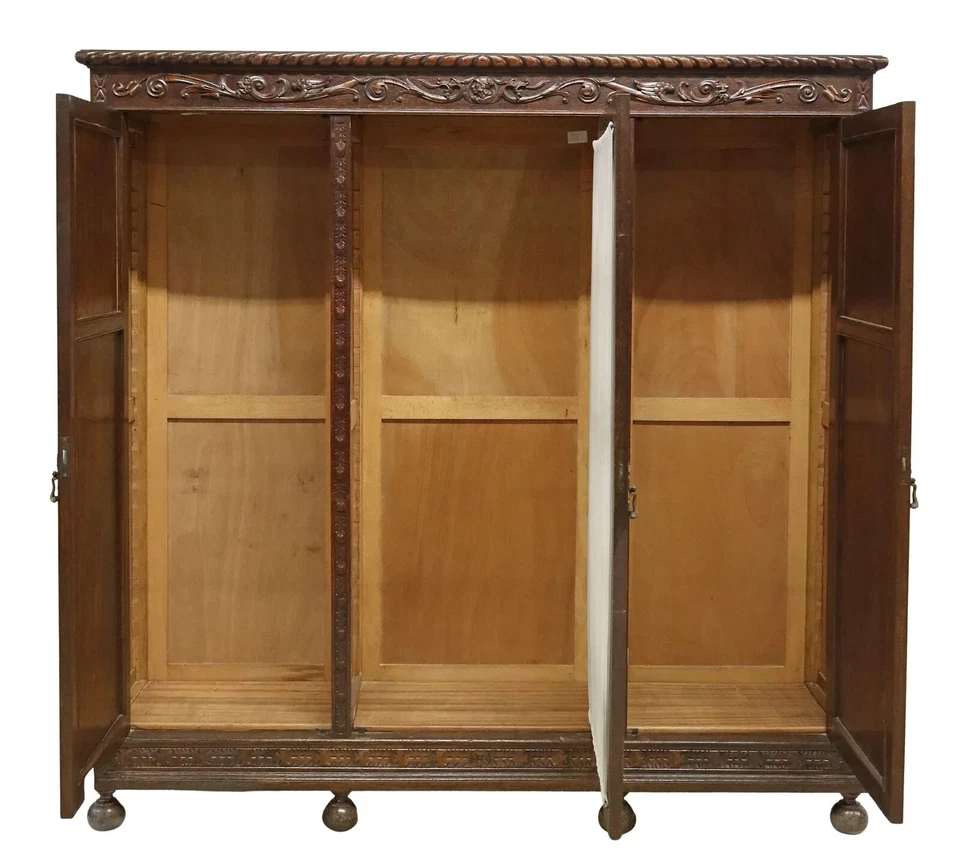 Librería Antigua, Española, Renacimiento, Figura, Tallada, Máscaras, ¡años 1800! Foto 3 de 4