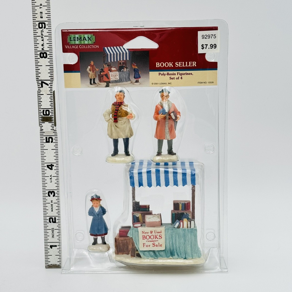 その他 LEMAX Village Collection Lemax Book Seller Town Village Christmas Accessory Set Of 4