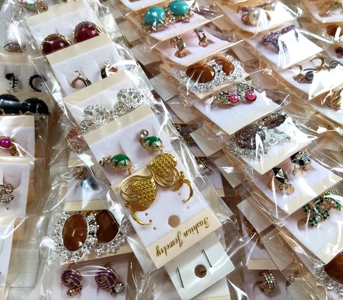 Lotes a granel 60 pares surtidos mezcla mujeres gancho pendientes niñas encanto elegancia pendiente - Imagen 3 de 23