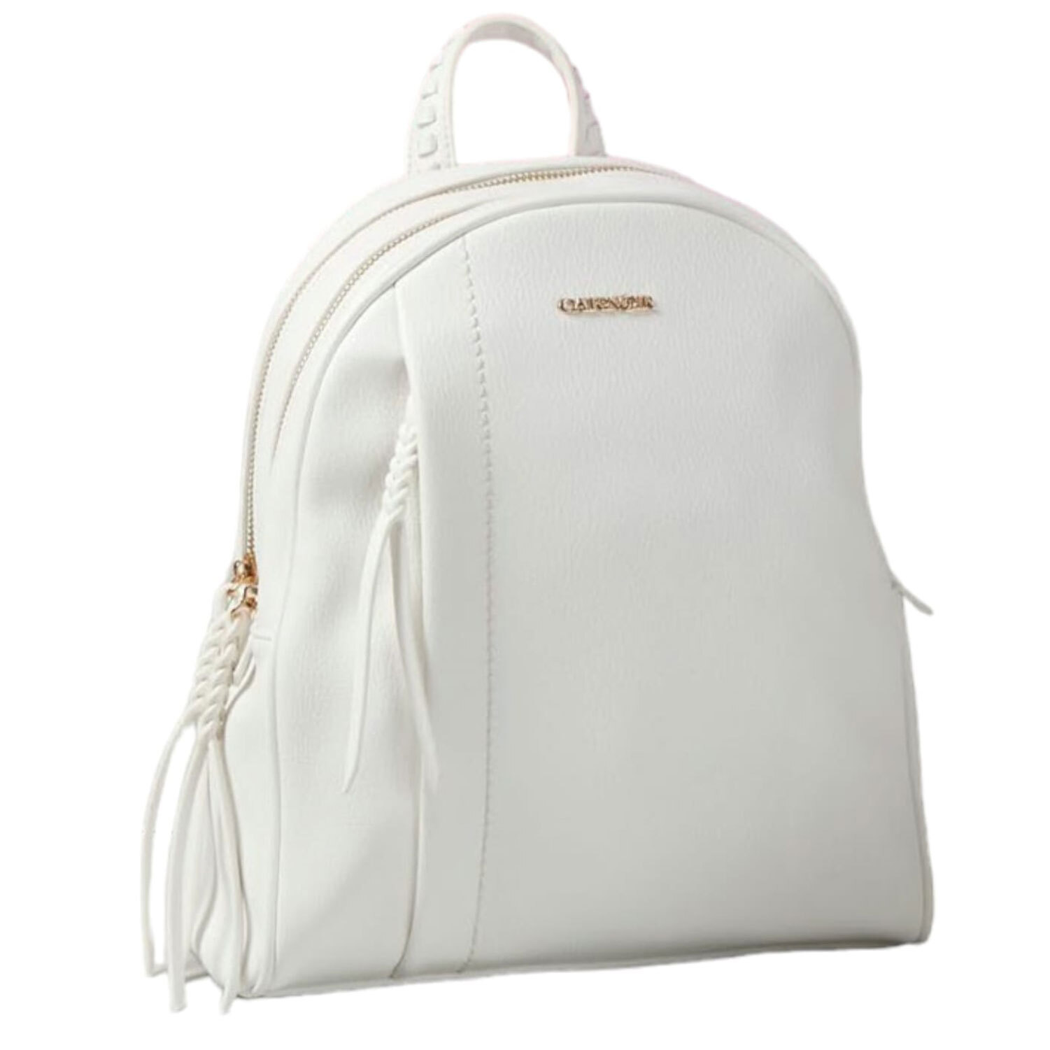Zaino Donna Cafè Noir Bianco a spalla Grande Zaini Logo Lavoro Scuola Backpack