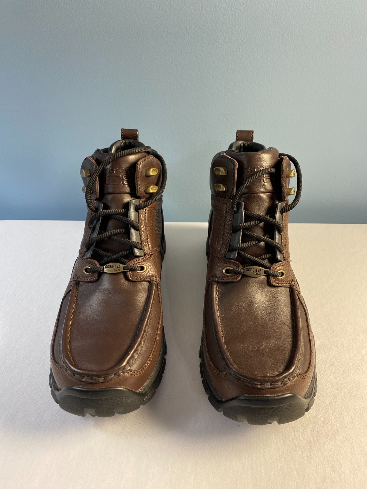 ROCKPORT XCS LEATHER GORETEX BOOT APM32283 MENS 9 WIDE BROWN eBay