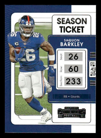2021 Panini Contenders #74 Saquon Barkley New York Giants