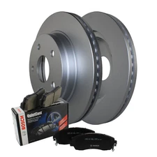 Front Brake Kit 336mm Disc Rotors & Bosch Semi-Met Pads For Dodge Ram 1500 02-03