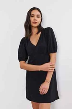 VELVET By Graham & Spencer Morgan Dress Black S $159 F14