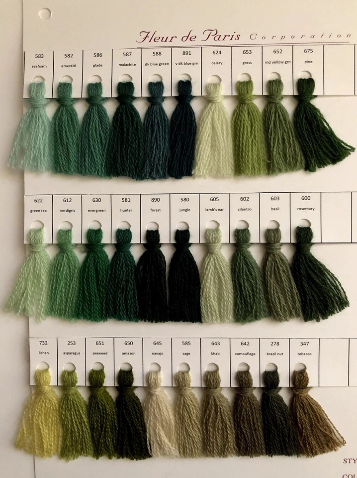 Bella Lusso Crewel Wool - Colors 000-417 - Part 1 of 3 - Image 4 of 4