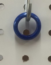 Handmade Blue Sparkle Resin Ring