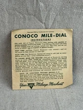 PP1 1940 CONOCO Mile-Dial Milage Calculator ~ Sealed