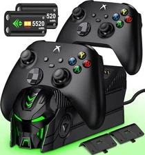 Dual Charging Dock Station+Battery Pack For Xbox One Elite Series X S Controller