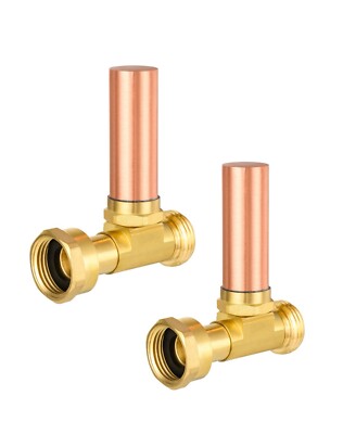 2PCS EFIELD Straight Copper Water Hammer Arrestor For Washing Machine, 3/4 ''MHT