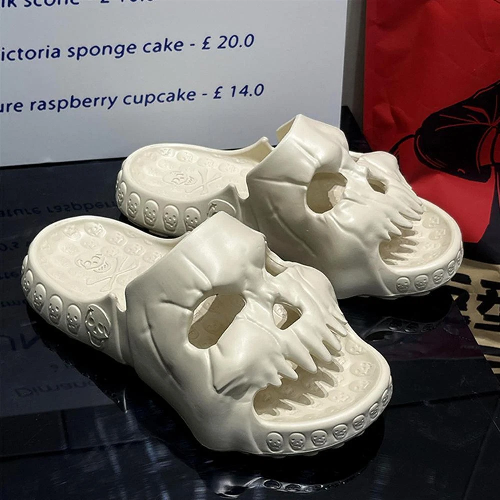 Skull slippers best sale