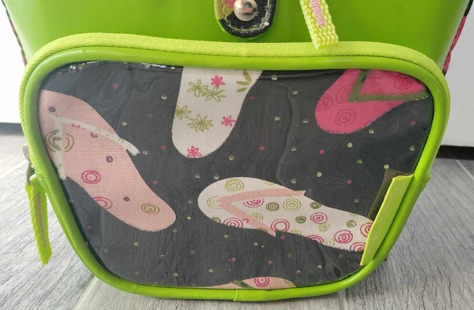 Bolso de Mano Picnic At Ascot Estampado Chanclas Aislado Refrigerador Almuerzo Cesta Verde Foto 2 de 4