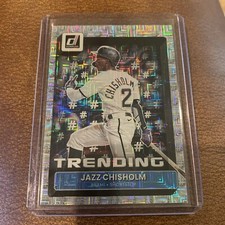 2022 Donruss Jazz Chisholm #T-3 Trending Silver Holo Foil  Miami Marlins