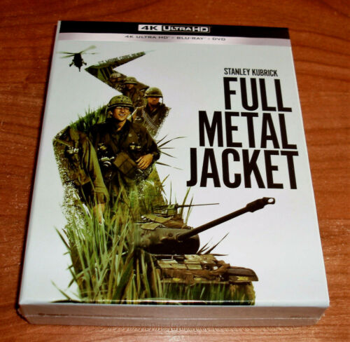 La Giacca Metallico Collezzionista (Full Metal Jacket) 4K UHD+ Blu-Ray DVD Nuovo - Zdjęcie 1 z 8