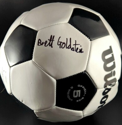 BRETT GOLDSTEIN aka ''ROY KENT'' SIGNED SOCCER BALL  TED LASSO JSA