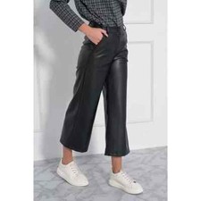 Women Pant Black Handmade Genuine Lambskin Leather Joggers Formal Stylish Party