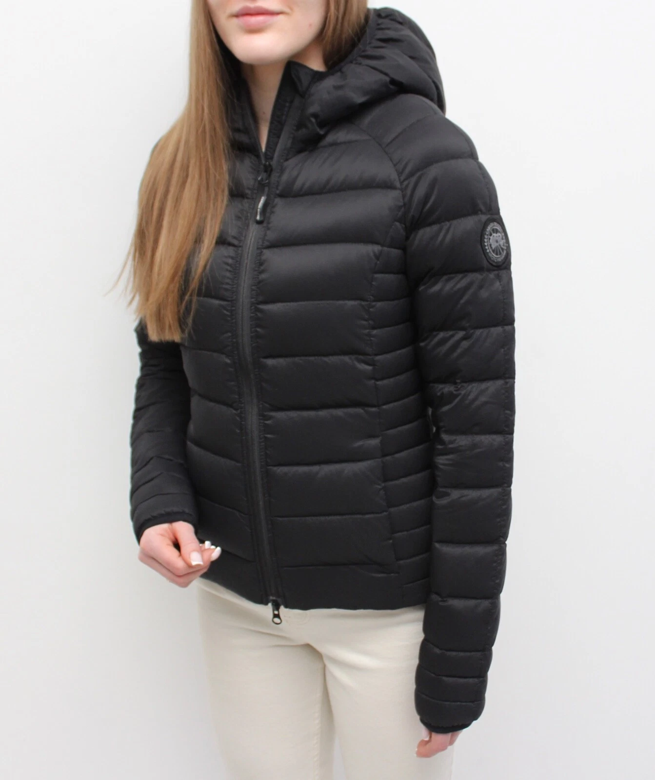 Nuovo con etichetta! Giubbotto piumino donna CANADA GOOSE Brookvale con cappuccio nero XS adatto XS S