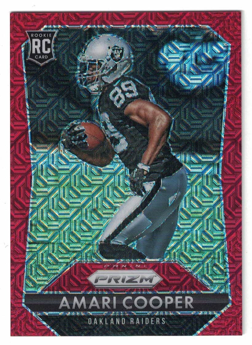 AMARI COOPER - 2015 Panini Prizm Rookie Prizm Mojo Red 52/99 #201 - RC