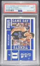 2017 Panini Contenders Jayson Tatum #5 Game Day Tickets PSA 9 MINT
