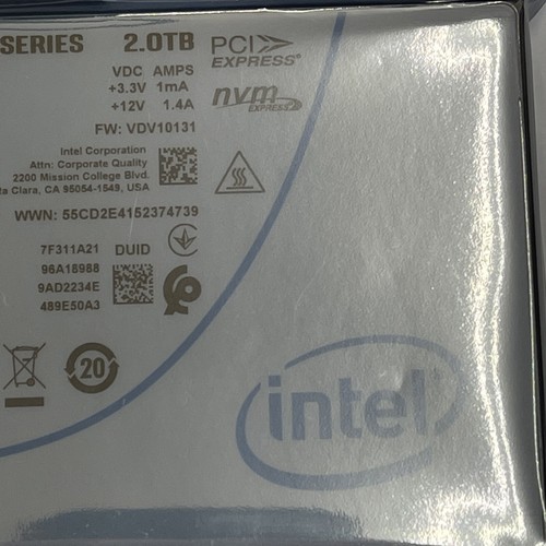 INTEL DELL EMC SAS ssdpe2kx020t8t 2TB NVM - Picture 3 of 5