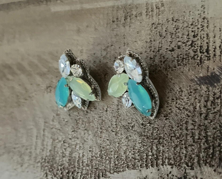 Crystal cluster 2024 stud earrings