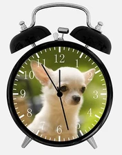 Cute Chihuahua Alarm Desk Clock 3.75" Home or Office Decor E410 Nice For Gift