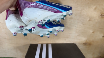 Adidas adizero F50 SG Leathers G13167 Elite Blue boots Cleats mens
