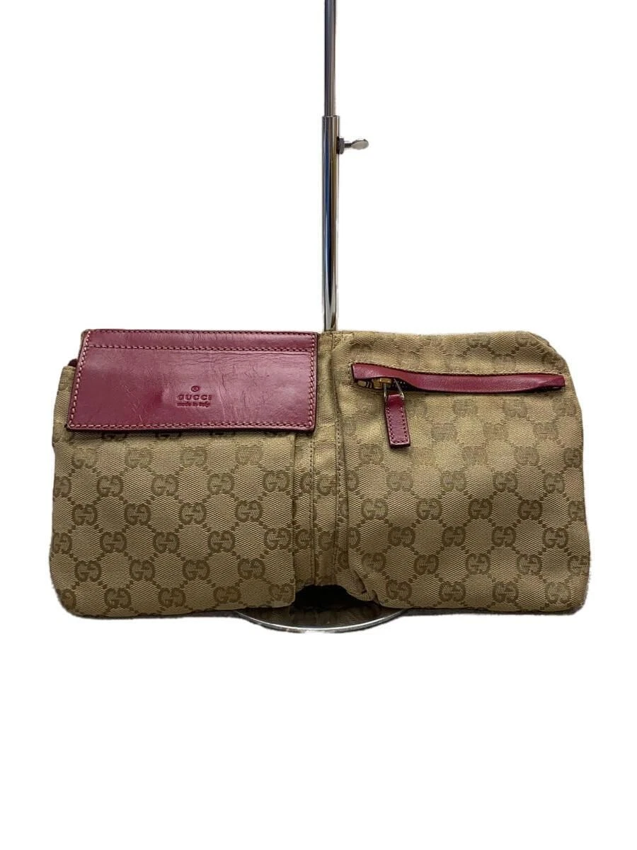 GUCCI waist bag GG canvas Brown Used