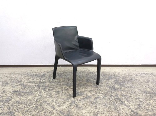 6X Walter Knoll STÜHLEGio Mit Armlehnen Bezug Leder Lelen 1230 Schwarz Mit - Bild 2 von 14