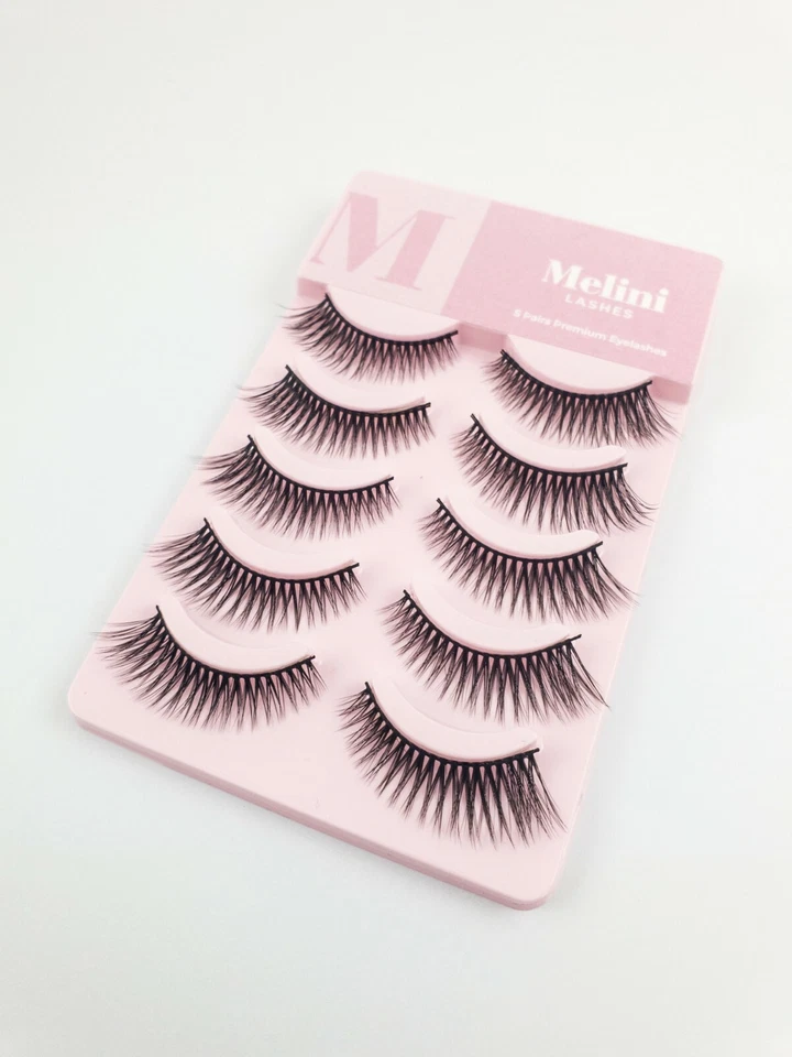 5 pares de extensiones de pestañas postizas 3D largas de aspecto natural pestañas postizas Foto 4 de 4