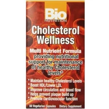 Bio Nutrition Cholesterol Wellness 60 Veg Caps PACKAGING MAY VARY Exp. 1/2028