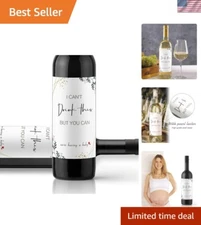 High-Quality 8 PCS Wine Labels - The Perfect Touch for Pregnancy Announcements