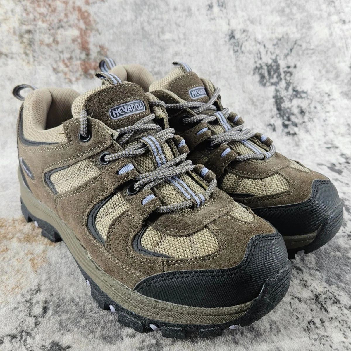 Chaussures de randonnée basses imperméables femme, MH100 vert QUECHUA