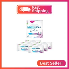 WaterWipes Sensitive+ Body & Intimate Wipes, 3-In-1 Cleans, Cares, Protects, 99.