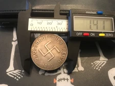 1933 Gross-deutsches German Leader  WWII COMMEMORATIVE COIN