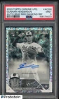 2023 Topps Chrome Update B&W Mini Diamond Gunnar Henderson RC AUTO PSA 9