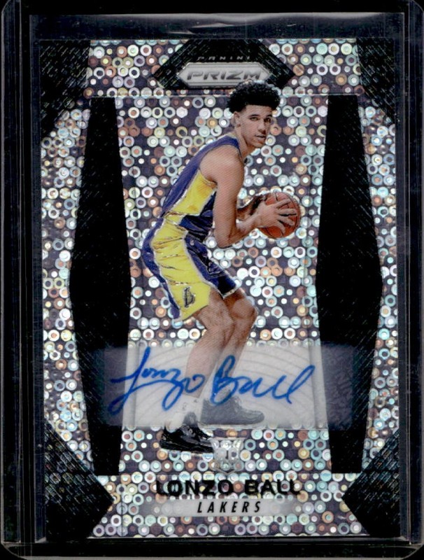 2017-18 Panini Prizm Lonzo Ball Fast Break Auto Autograph Rookie RC #289 Lakers