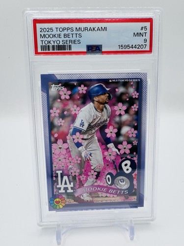 Topps 2025 Murakami Tokyo Series Mookie Betts Dodgers #5 PSA 9 (ID2)
