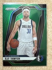 2024-25 Panini Prizm Klay Thompson Green Parallel #107 Dallas Mavericks
