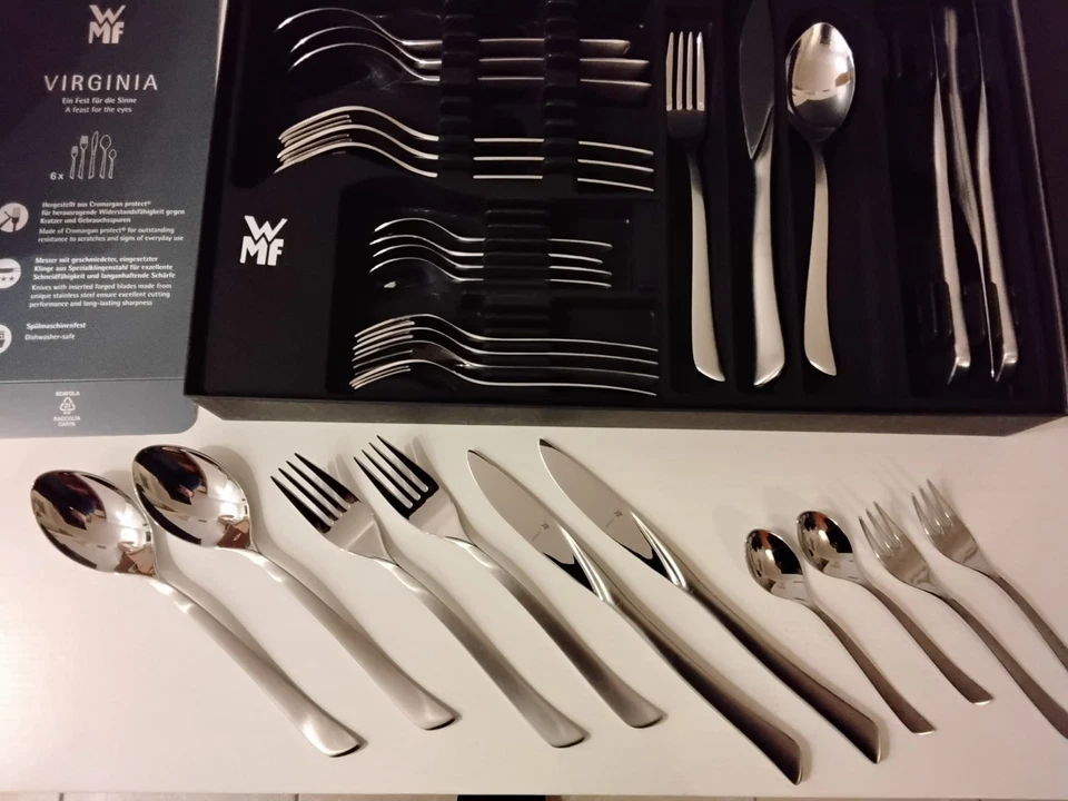 WMF Besteck Virginia Cromargan Protect, 30 Teile für 6 Personen, Neu, OVP - Bild 2 von 4