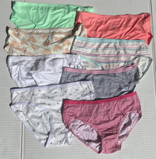 8 PACK of Assorted Girls' Underwear Size L/12 SEE PICTURES 