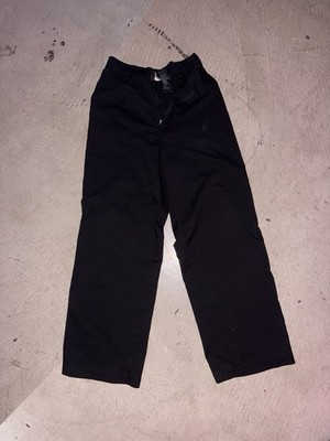 DIVIDED H&M Black high-waisted straight semi-wide leg #pants #slacks #trousers