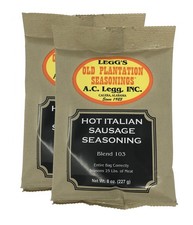 A.C. Legg's - Hot Italian Sausage Seasoning - 2 Pack 4 Ounce Pack of 2