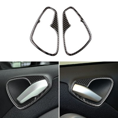 2x für Mercedes Benz Smart 451 Fortwo 2011-2015 Carbonfaser Türgriff Rahmen Trim