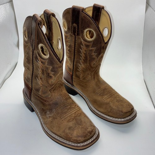 Smoky Mountain Boots Kids Brown Leather Western Cowboy Boots Size 12 3862C