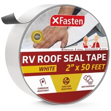 RV Roof Repair Tape White, 2 Inch x 50 Feet, Waterproof Mess-Sealant Tape for...