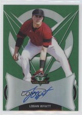 2019 Leaf Valiant Green Prismatic /99 Logan Wyatt #BA-LW1 Auto uk2