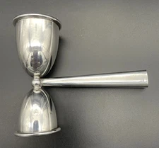 Cartier Sterling Silver Double Jigger Shot Glass Barware