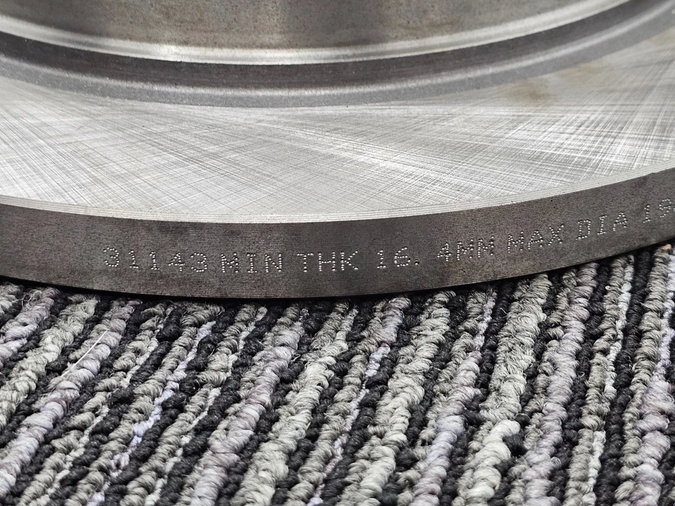 (CANTIDAD 2) Rotor de freno trasero con orificio de 6 pernos 97-04 Mitsubishi Montero Sport YH141777 Foto 3 de 4