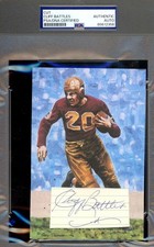 Cliff Battles PSA DNA Signed Goal Line Art Card Cut GLAC Autograph