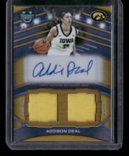 2025-26 Bowman's Best University Addison Deal Prospect Dual Relic Auto Gold #/50